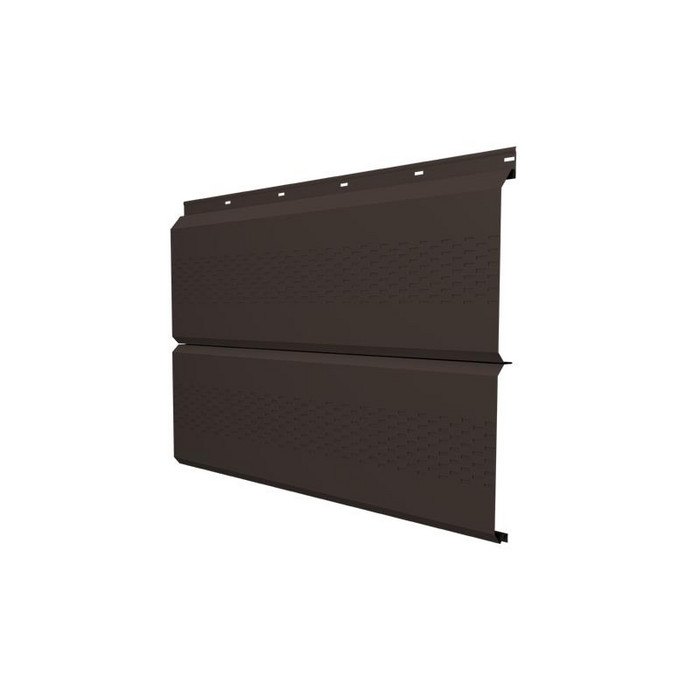 Софит ЭкоБрус с перфорацией 0,345 Grand Line 0,5 Atlas RR 32 темно-коричневый